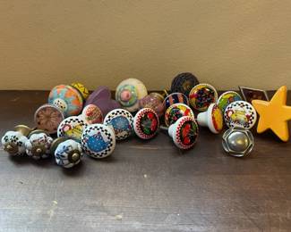 Assortment Of Ceramic  Novelty Cabinet And Drawer Knobs
