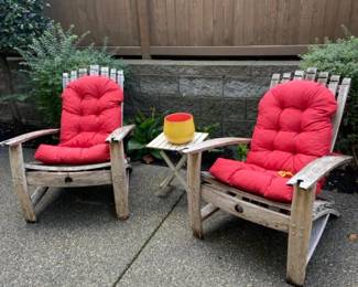 Adirondack Chairs Made Out Of Wine Barrels