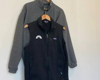 Patagonia Vest With Port Authority Zip Up Mens Size Medium