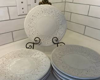 Maioliche Jessica Italian Crackle Glaze Salad Plates