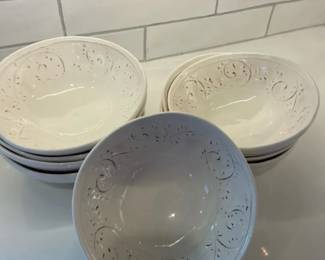 Maioliche Jessica Italian Crackle Glaze Bowls