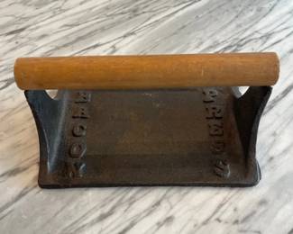 Vintage Bacon Press With Wood Handle