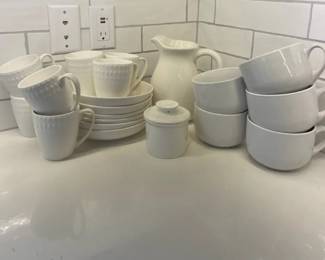 Kitchenware With Soup Bowls Mugs Butter Dish And Pitcher