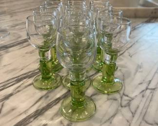 Oriole Rocco  Limoncino Cordial Liqueur Glasses