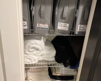 Mystery Lot Linen Closet With Sheets Towels Blankets  More