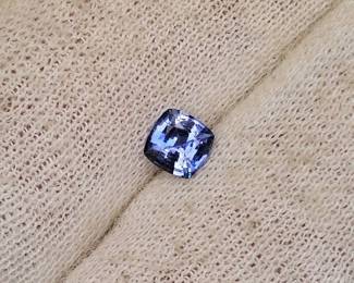 0.59 Carat Natural Ceylon Blue Sapphire Cushion Cut