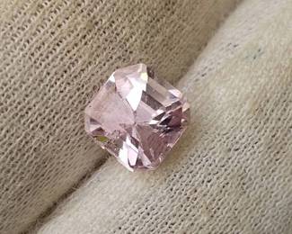 2.64 Carat Natural Pink Kunzite Cushion Cut