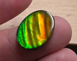 15.20 Carat Rare Ammolite Triplet Oval Cabochon