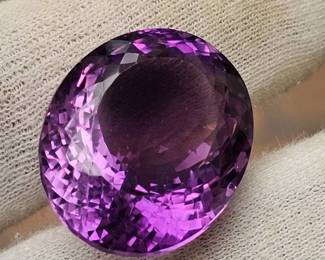 HUGE! 55.98 Carat Natural Purple Amethyst Oval Cut