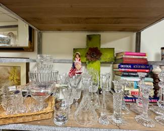 Most beautiful crustal candlesticks at least 6 pairs