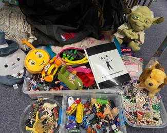 Box of hot wheels $22 all kinds of toys and creatures  
