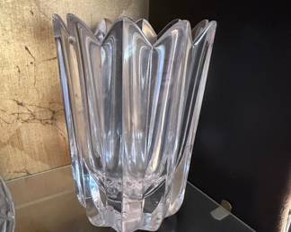 Orrefors 'Fleur' Crystal Vase