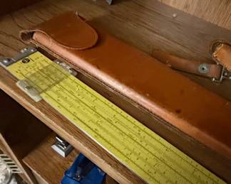 Pickett All Metal Slide Rule with Leather Case