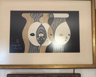 Kiyoshi Saito Woodblock Print - Haniwa (3)