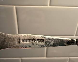 O. Mogensen Sterling Silver Salt Spoon