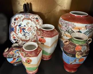 Collection of Japanese Imari and Kutani Style Ceramics