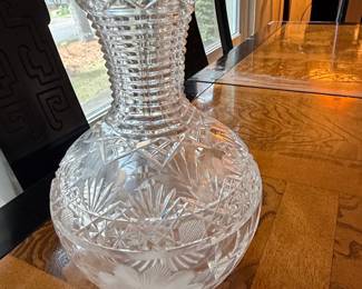 American Brilliant Period Cut Glass Vase