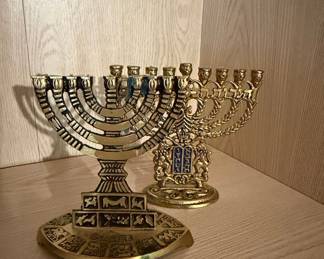 Vintage Brass Menorah Collection