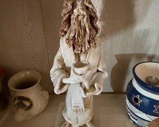 Vintage Dino Bencini Italian Ceramic Rabbi Figurine