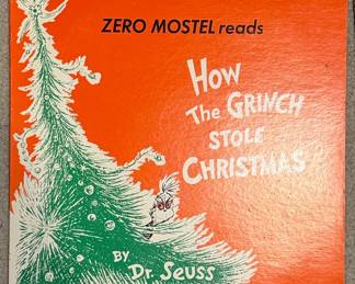 Zero Mostel reads How The Grinch Stole Christmas Vinyl Record