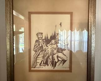 Ken Diskin Original Ink Drawing