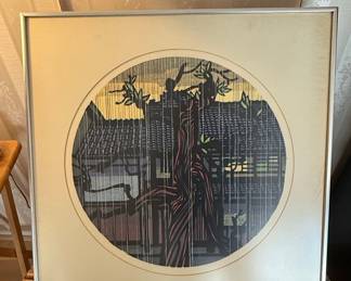 Clifton Karhu Woodblock Print