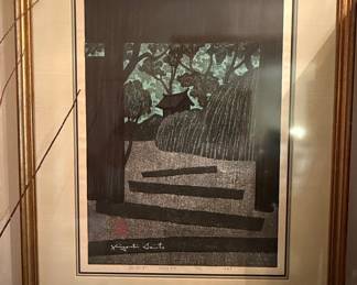 Kiyoshi Saito Woodblock Print, 'Gie-ji Kyoto' (1963)