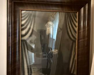 Vintage Convex Glass Picture Frame