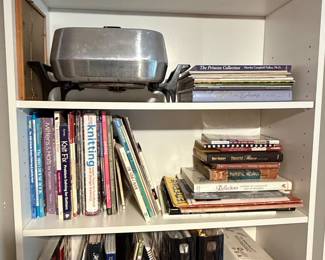 Vintage Electric Skillet and Martha Pullen Sewing Book Collection