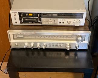 Fisher RS-1018 Stereo Receiver and Technics Cassette Deck
