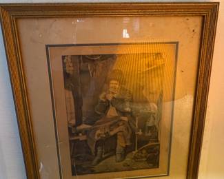 1856 Steel Engraving 'Bachelor Life' (The Miseries of a Bachelor)