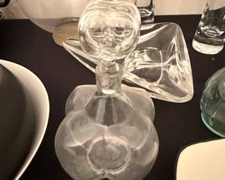 Vintage Orrefors Glass Decanter