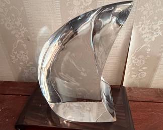 Orrefors Expo Glass Sculpture by Olle Alberius