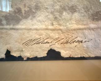 Michael J. Valangini Mixed Media Fiber Art