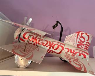 Handmade Diet Coke Can Airplane