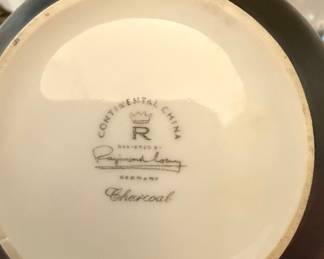 Continental China 'Charcoal' Pattern by Raymond Loewy