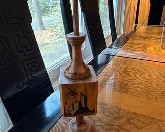 Hand-Carved Wooden Souvenir Sculpture