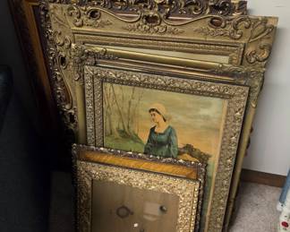 Antique frames & pictures