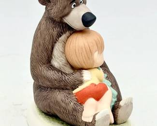 Disney Simple Bear Necessities Jungle Book Baloo & Mowgli Precious Moments Figurine