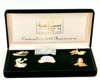 Walt Disney Classics Collection (WDCC) Cinderella's 50th Anniversary 5-Pin Boxed Set