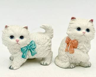 (2) Homco Kitten Figurines