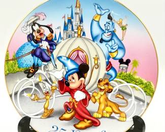 vintage Walt Disney World 25th Anniversary Collector Plate