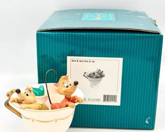 Walt Disney Classics Collection (WDCC) "Tea for Two" Gus and Jaq Figurine Cinderella COA