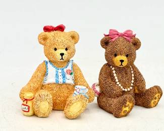 (2) Enesco Cherished Teddies Figurines