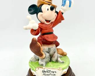 Mickey Mouse in 1947 Mickey and the Beanstalk Capodimonte Figurine (ID: LZD6716) W COA