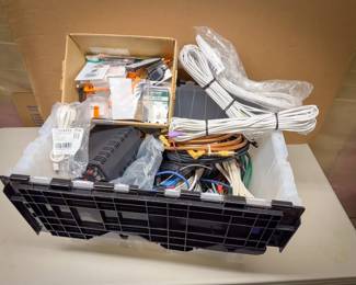 HUGE Tub of Audio Cables & Components