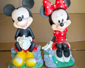 Mickey & Minnie Mouse Lawn Ornaments