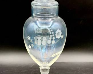Disney World Etched Apothecary Jar