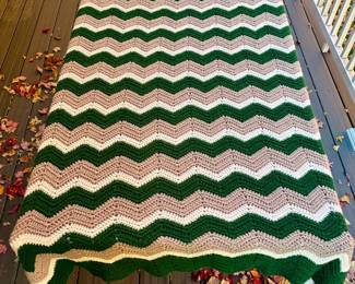 Chevron Forest Crochet Blanket