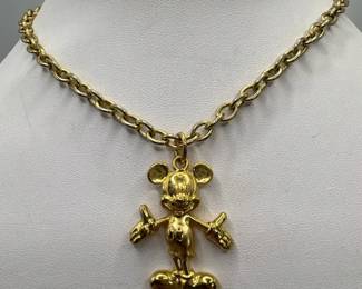Disney Mickey Mouse Articulated Pendant Necklace